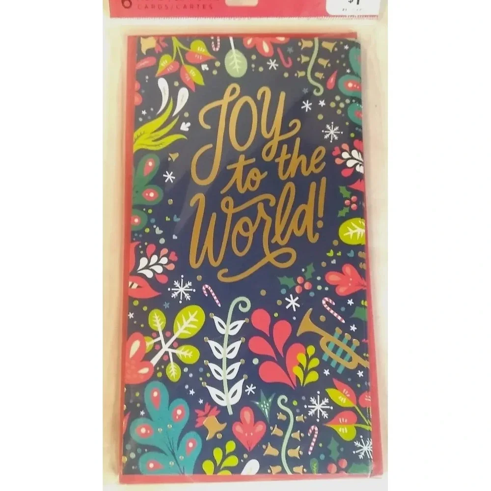 Money Gift‎ Christmas Cards Envelopes (6) NEW Hallmark Connections